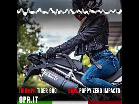 GPR-Exhaust---Dual-Poppy-Slip-on-for-Tiger-900-from-2020-to-2023-dB-Killer-Link-Pipe