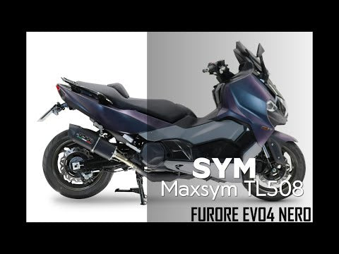 GPR-Exhaust---Furore-Evo4-Nero-Slip-on-for-Maxsym-TL-508-from-2021-to-2024-dB-Killer-Link-Pipe