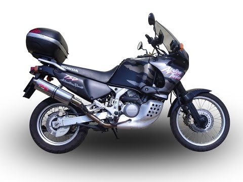 GPR-Exhaust---Furore-Nero-Slip-on-for-Africa-TWIN-XRV-750-RD07-from-1993-to-2003-dB-Killer-Link-Pipe