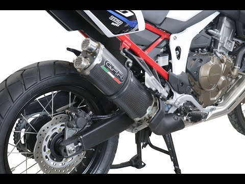 GPR-Exhaust---Hyper-Sonic-Titanium-Slip-on-for-CRF-1100-L-Africa-TWIN-from-2020-to-2025-dB-Killer-Link-Pipe