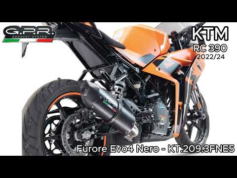 GPR-Exhaust---Furore-Evo4-Nero-Slip-on-for-RC-390-from-2022-to-2024-dB-Killer-Link-Pipe