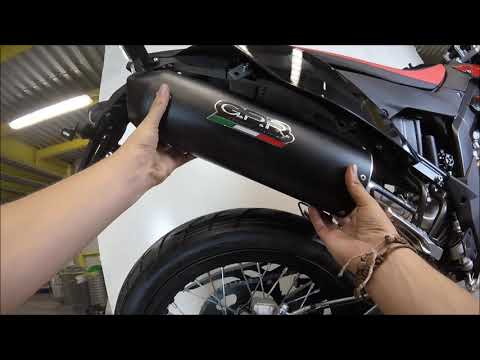 GPR-Exhaust---Furore-Evo4-Nero-Slip-on-for-XTM-125-Enduro-from-2021-to-2023-dB-Killer-Link-Pipe-Catalyst