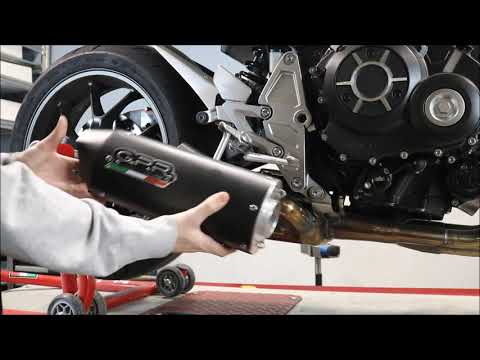 GPR-Exhaust---M3-Black-Titanium-RACING-Slip-on-for-CB-1000-R-from-2021-to-2024-Link-Pipe