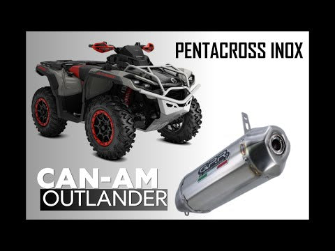 GPR-Exhaust---PENTACROSS-INOX-Slip-on-for-Outlander-500-from-2012-to-2024-dB-Killer-Link-Pipe