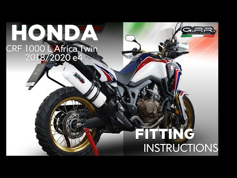 GPR-Exhaust---Hyper-Sonic-Black-Titanium-Slip-on-for-CRF-1000-L-Africa-TWIN-from-2018-to-2020-dB-Killer-Link-Pipe