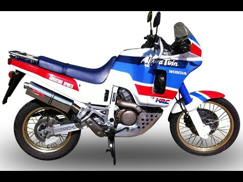 GPR-Exhaust---Furore-Nero-Slip-on-for-Africa-TWIN-NXR-XRV-650-RD03-from-1988-to-1989-dB-Killer-Link-Pipe