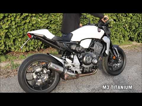 GPR-Exhaust---M3-Black-Titanium-RACING-Slip-on-for-CB-1000-R-from-2018-to-2020-Link-Pipe