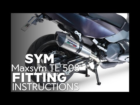GPR-Exhaust---Furore-Evo4-Nero-Slip-on-for-Maxsym-TL-508-from-2021-to-2024-dB-Killer-Link-Pipe