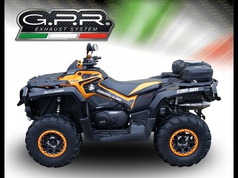 GPR-Exhaust---Deeptone-Atv-Slip-on-for-Outlander-1000-V-Twin-passo-corto-short-chassis-from-2010-to-2023-dB-Killer-Link-Pipe