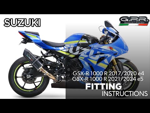 GPR-Exhaust---M3-Black-Titanium-Slip-on-for-Gsx-R-1000-1000-R-from-2021-to-2025-dB-Killer-Link-Pipe