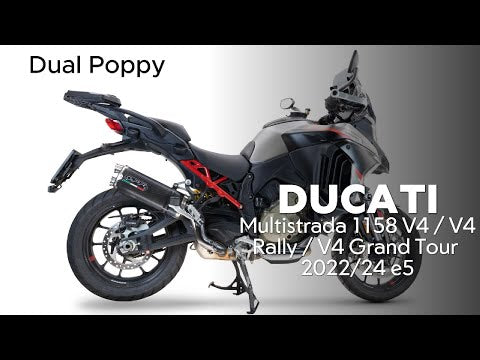 GPR-Exhaust---Dual-Poppy-Slip-on-for-Multistrada-V4-Rally-from-2023-to-2024-dB-Killer-Link-Pipe