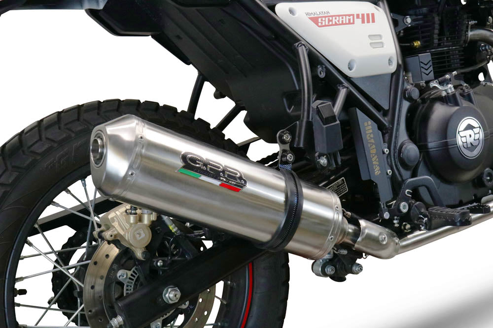GPR-Exhaust---Satinox-Slip-on-for-Scram-411-from-2022-to-2024-dB-Killer-Link-Pipe-Catalyst