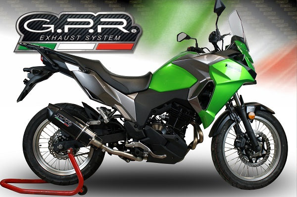 GPR-Exhaust---Furore-Evo4-Nero-Slip-on-for-Versys-X-250-from-2017-to-2020-dB-Killer-Link-Pipe-Catalyst