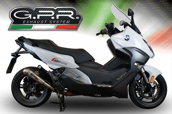 GPR-Exhaust---Powercone-Evo-Slip-on-for-C-650-Sport-from-2016-to-2020-dB-Killer-Link-Pipe