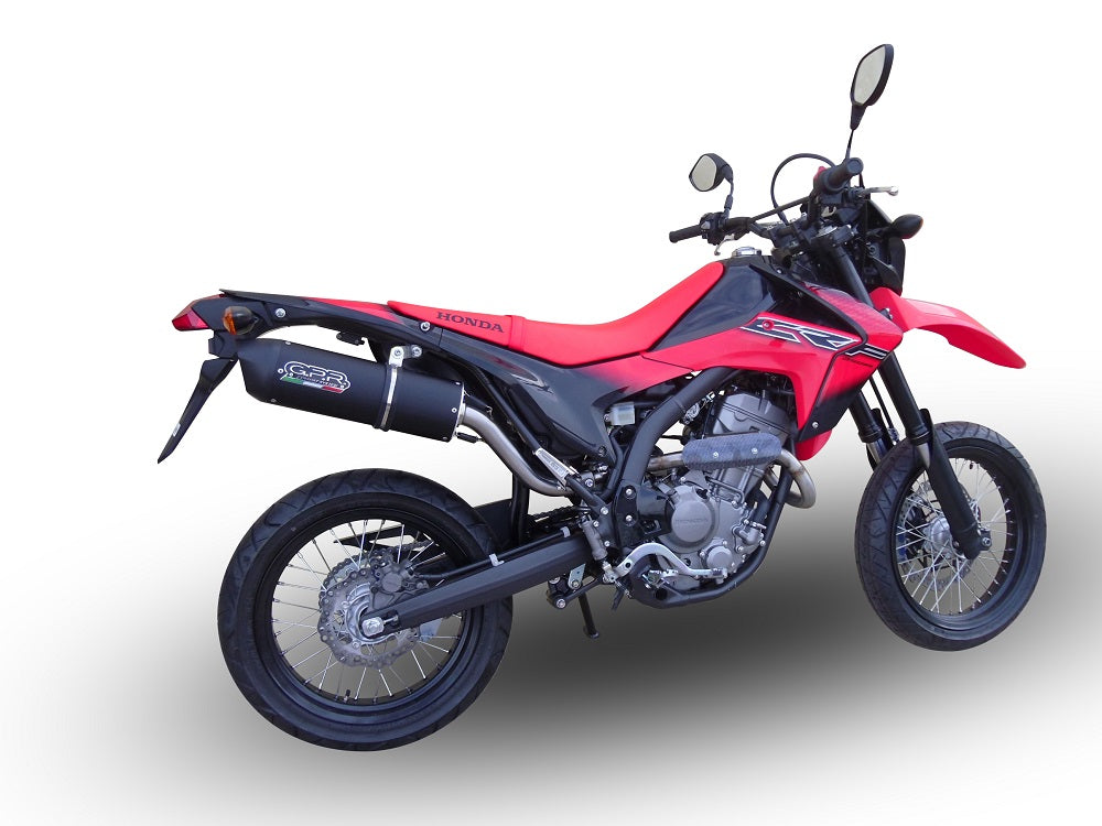 GPR-Exhaust---Furore-Nero-Slip-on-for-CRF-250-M-from-2013-to-2016-dB-Killer-Link-Pipe-Catalyst