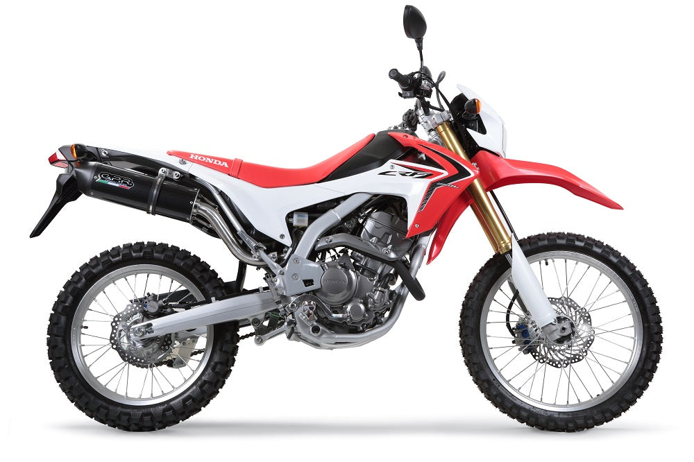GPR-Exhaust---Furore-Evo4-Nero-Slip-on-for-CRF-250-L-Rally-from-2017-to-2020-dB-Killer-Link-Pipe-Catalyst
