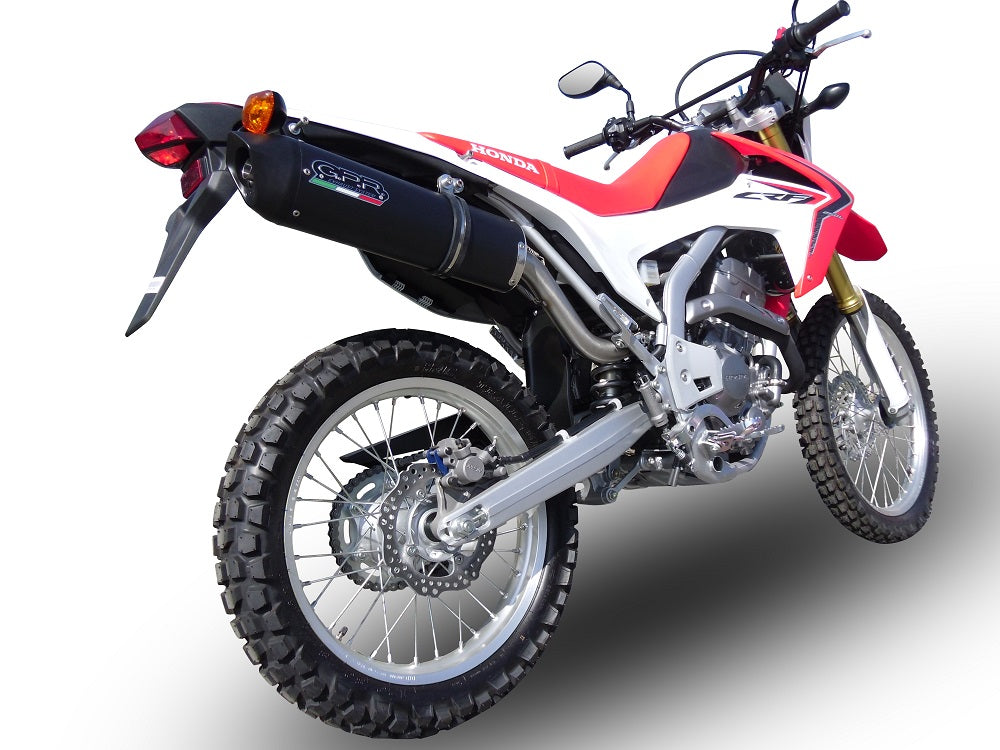 GPR-Exhaust---Furore-Evo4-Nero-Slip-on-for-CRF-250-L-Rally-from-2017-to-2020-dB-Killer-Link-Pipe-Catalyst