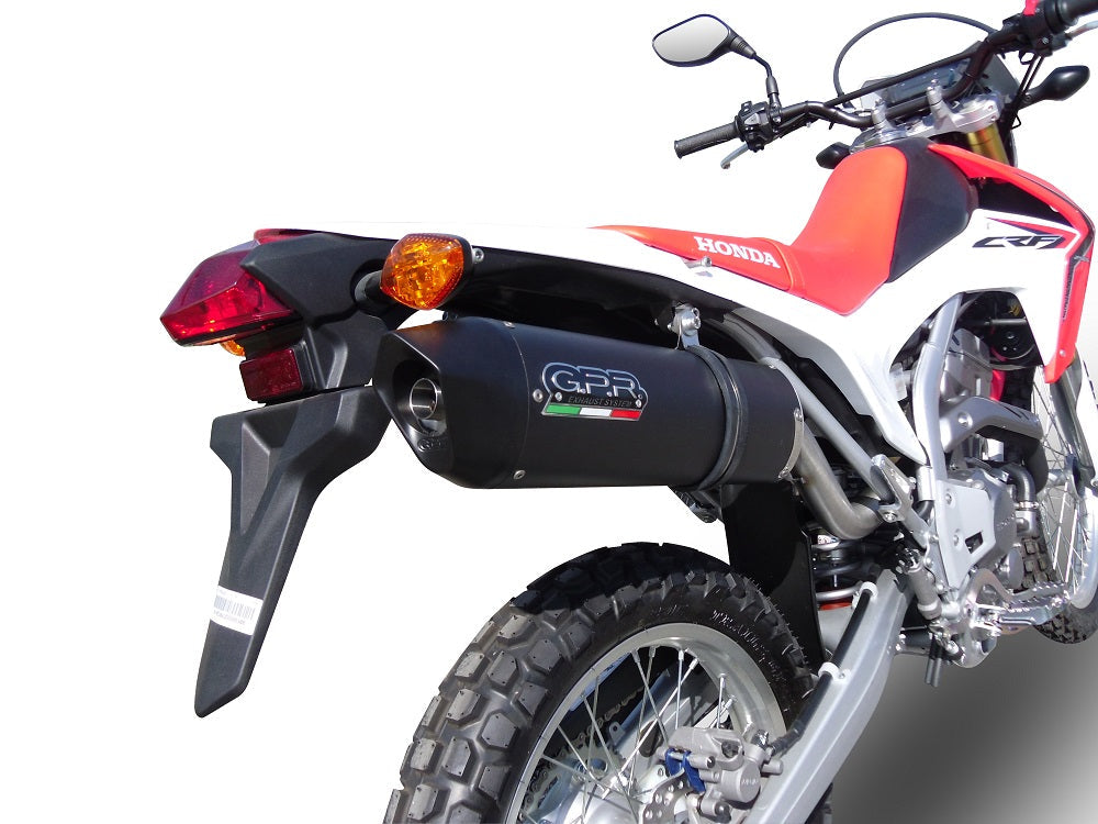 GPR-Exhaust---Furore-Evo4-Nero-Slip-on-for-CRF-250-L-Rally-from-2017-to-2020-dB-Killer-Link-Pipe-Catalyst