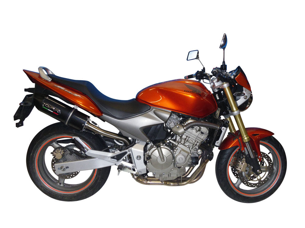 GPR-Exhaust---Furore-Nero-Slip-on-for-Hornet-CB-600-F-from-2003-to-2006-dB-Killer-Link-Pipe-Catalyst