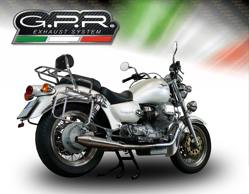 GPR-Exhaust---Vintacone-Double-Slip-on-for-California-1100-Special-Stone-Sport-Ev-Alu-from-1997-to-2002-dB-Killer-Link-Pipes