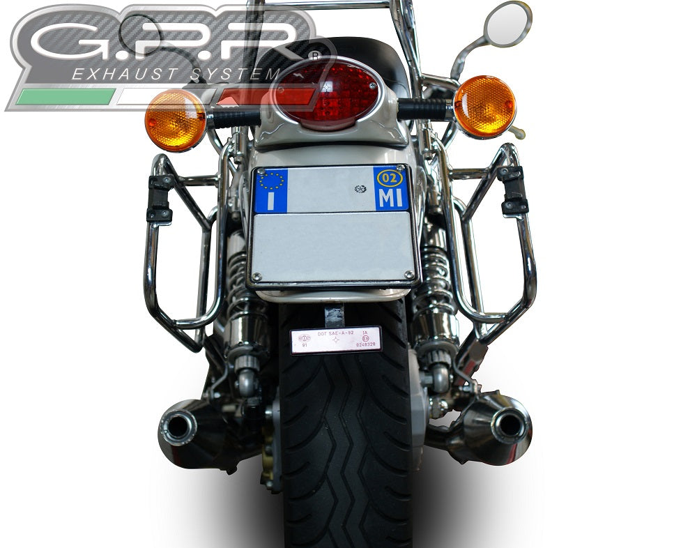 GPR-Exhaust---Vintacone-Double-Slip-on-for-California-1100-Special-Stone-Sport-Ev-Alu-from-1997-to-2002-dB-Killer-Link-Pipes