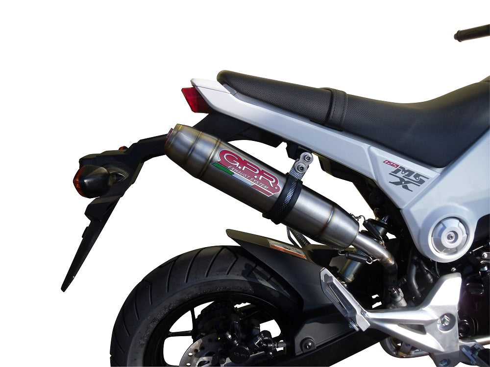 GPR-Exhaust---Deeptone-Inox-Full-Line-for-MSX-GROM-125-from-2018-to-2020-dB-Killer-Catalyst