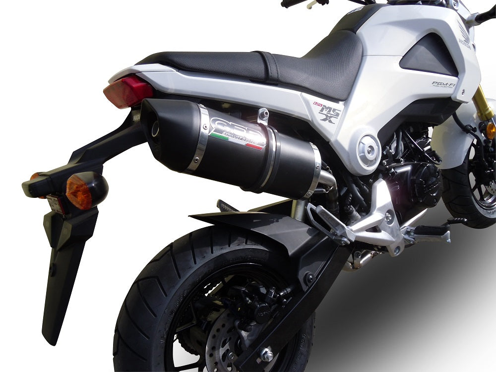 GPR-Exhaust---Furore-Nero-Full-Line-for-MSX-GROM-125-from-2013-to-2017-dB-Killer-Catalyst