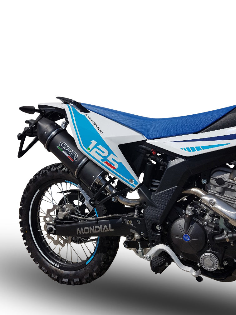 GPR-Exhaust---Furore-Evo4-Nero-Slip-on-for-SMX-125-Enduro-from-2021-to-2023-dB-Killer-Link-Pipe-Catalyst