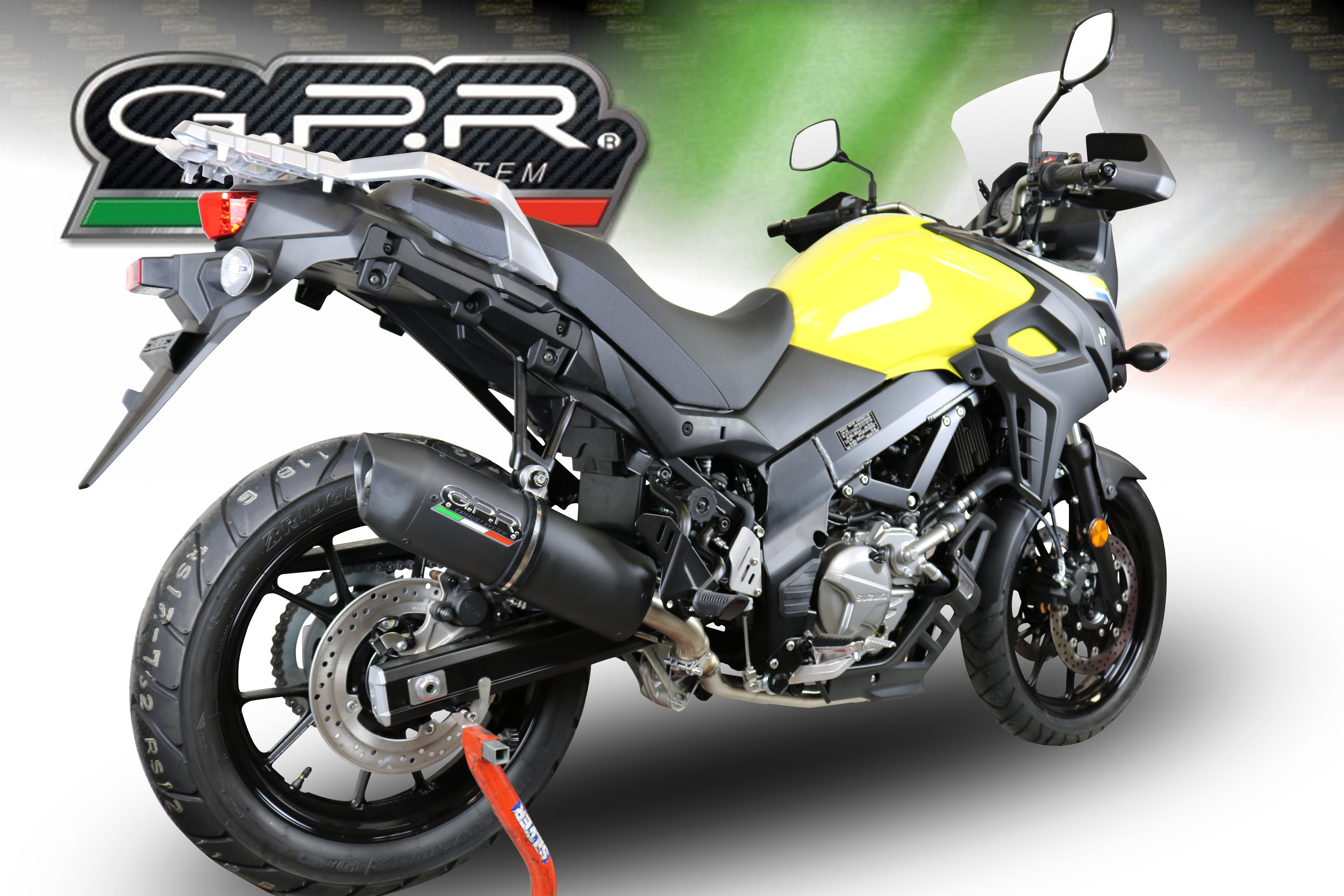GPR-Exhaust---Furore-Evo4-Nero-Mid-Line-for-V-Strom-DL650-from-2017-to-2020-dB-Killer-Catalyst-