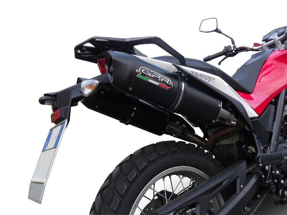 GPR-Exhaust---Furore-Nero-Double-Slip-on-for-TERRA-STRADA-TR-650-from-2013-to-2015-dB-Killer-Link-Pipes