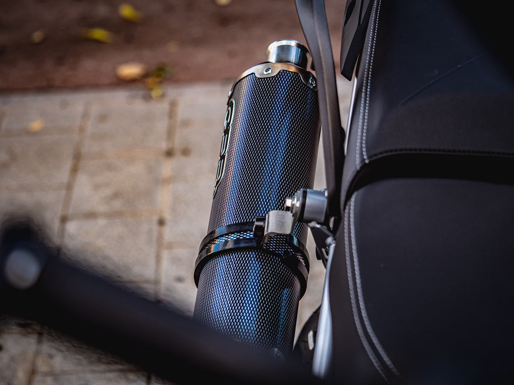 GPR-Exhaust---Dual-Poppy-Slip-on-for-Tiger-850-from-2020-to-2024-dB-Killer-Link-Pipe