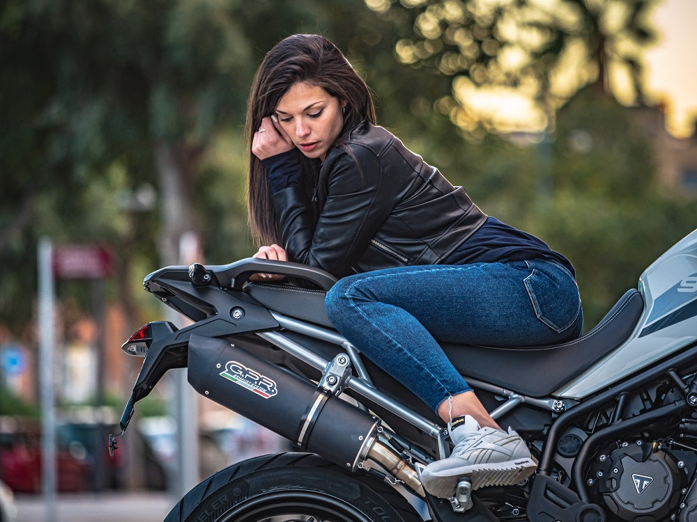 GPR-Exhaust---Furore-Evo4-Nero-Slip-on-for-Tiger-900-from-2020-to-2023-dB-Killer-Link-Pipe