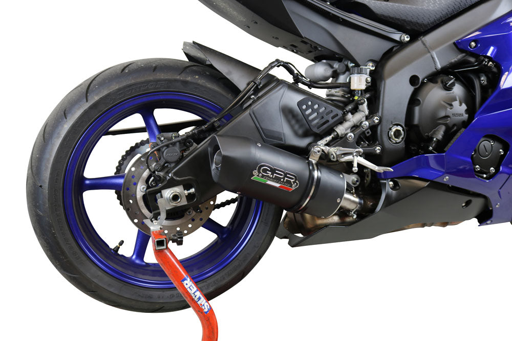 GPR-Exhaust---Furore-Evo4-Nero-Slip-on-for-YZF-R6-from-2017-to-2025-dB-Killer-Link-Pipe