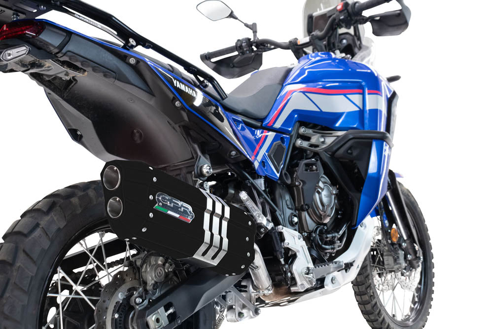 GPR-Exhaust---Hyper-Sonic-Black-Titanium-Slip-on-for-Tenere-700-from-2025-to-2026-dB-Killer-Link-Pipe