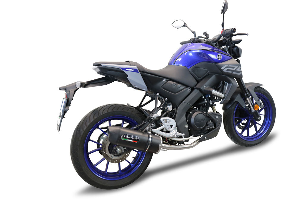 GPR-Exhaust---Furore-Evo4-Nero-Full-Line-for-MT-125-from-2020-to-2020-dB-Killer-Catalyst