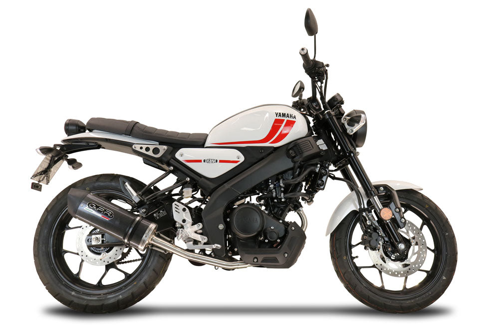 GPR-Exhaust---Furore-Evo4-Poppy-Full-Line-for-XSR-125-from-2021-to-2025-dB-Killer-Catalyst