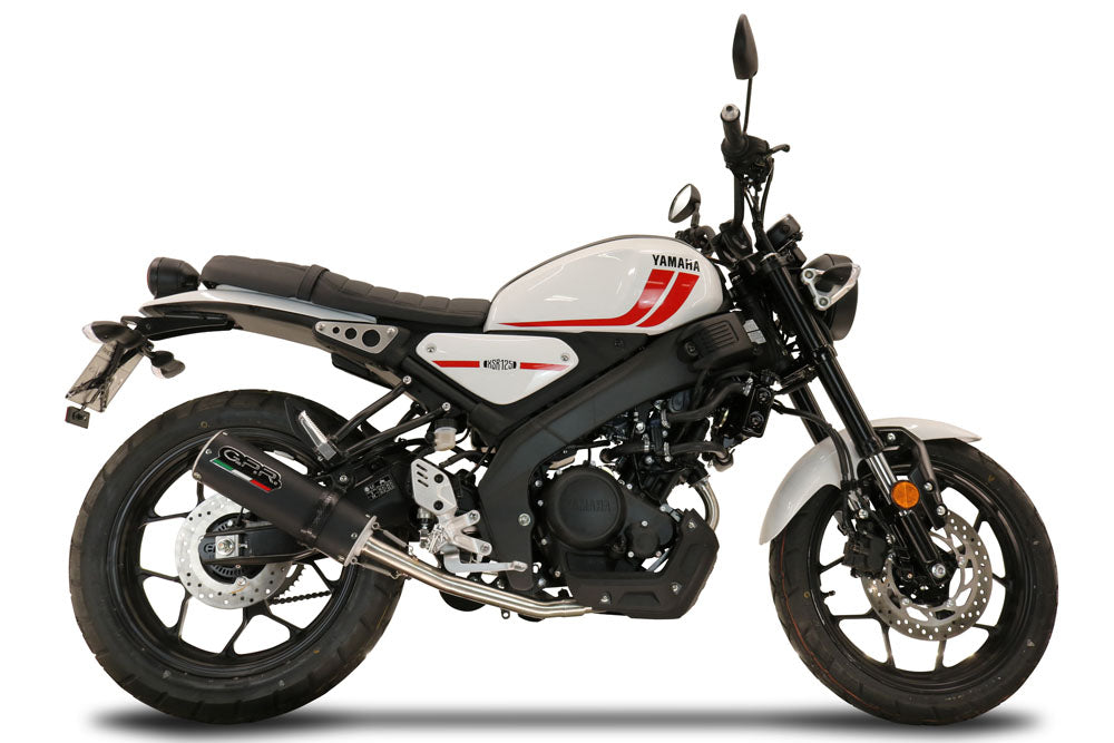 GPR-Exhaust---M3-Black-Titanium-Full-Line-for-XSR-125-from-2021-to-2025-dB-Killer-Catalyst