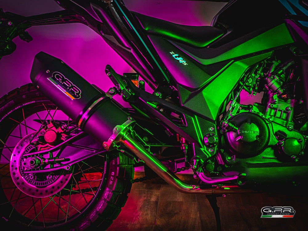GPR-Exhaust---Furore-Evo4-Nero-Full-Line-for-GK-125-from-2022-to-2024-dB-Killer-Catalyst