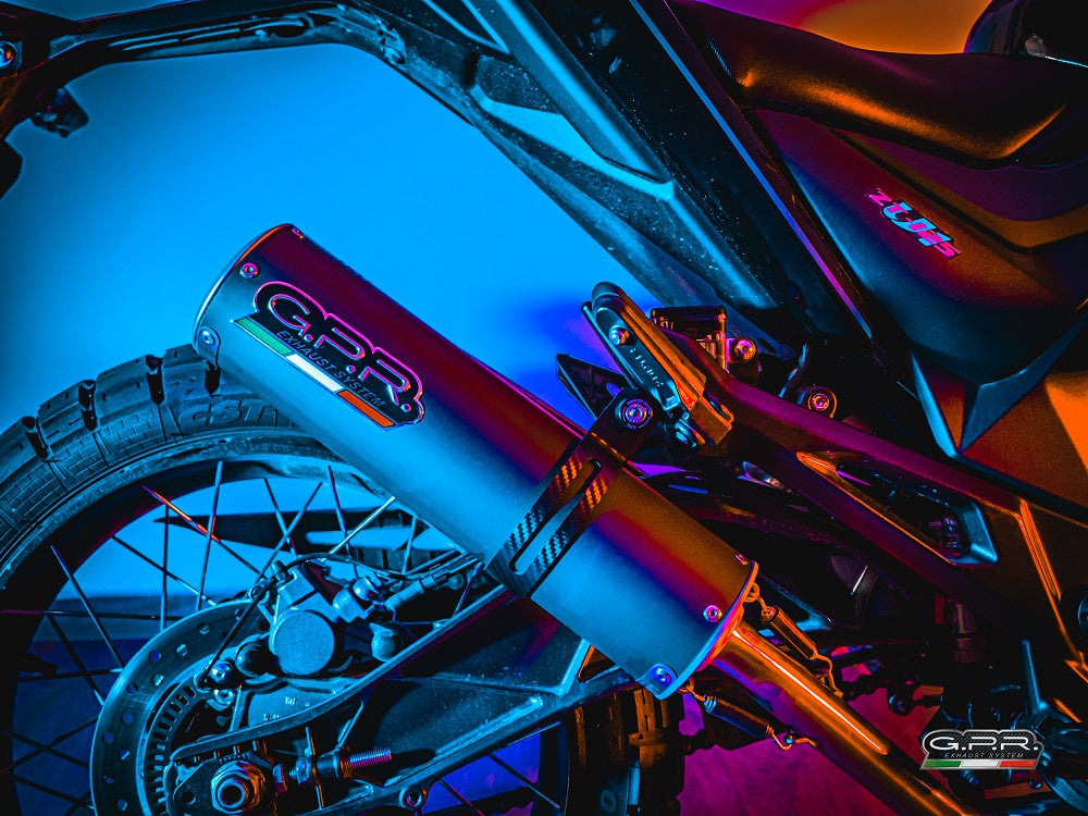 GPR-Exhaust---M3-Black-Titanium-Full-Line-for-GK-125-from-2022-to-2024-dB-Killer-Catalyst